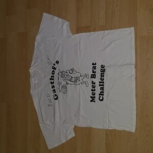Gasthof's Meter Brat Challenge Crewneck Short Sleeve T-shirt Men's 2XL Signed